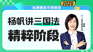 2025年杨帆讲三国法之精粹