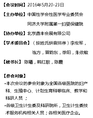 中国性学会性医学专业委员会第二届生殖医学学术会议