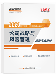 公司战略与风险管理-2020年注册会计师《公司战略与风险管理》高频考点电子书