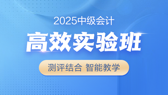 2025中级-高效实验班