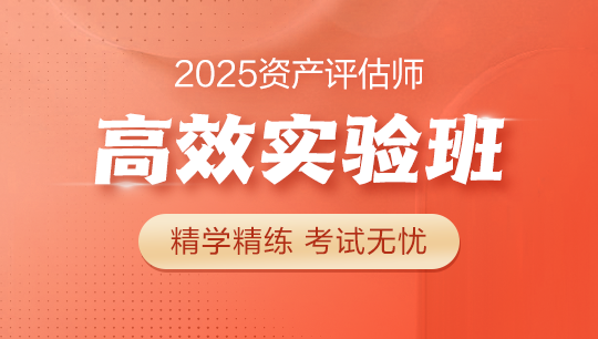 資產(chǎn)評估師高效實(shí)驗(yàn)班-2025