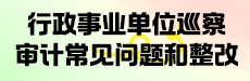 行政事业单位巡察审计常见问题和整改