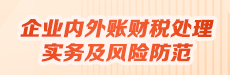 企業(yè)內(nèi)外賬財稅處理實務(wù)及風險防范