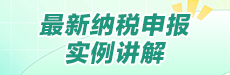 最新纳税申报实例讲解