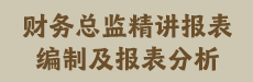 财务总监精讲报表编制及报表分析