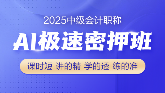 中级AI极速密押班-2025