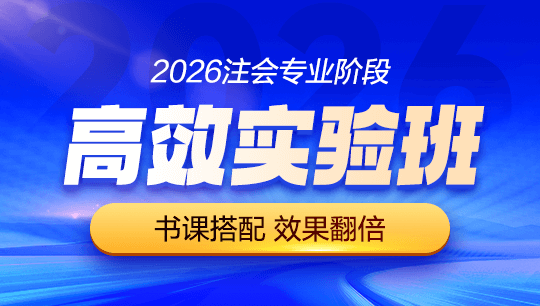 注会-高效实验班-2026