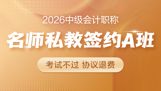 中级-名师私教签约A班-2026