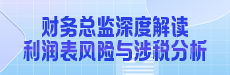财务总监深度解读利润表风险与涉税分析