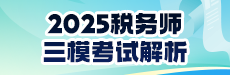 2025税务师三模考试解析-税法（二）