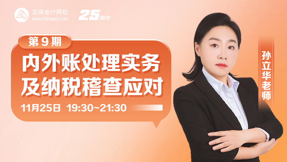 内外账处理实务及纳税稽查应对（第 9 期）