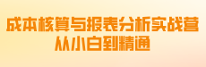 成本核算与报表分析实战营：从小白到精通