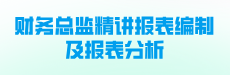 财务总监精讲报表编制及报表分析
