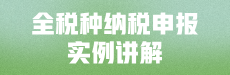 【直播】全税种纳税申报(实例讲解)