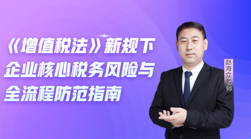 《增值税法》新规下企业核心税务风险与全流程防范指南（第1节）