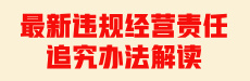 最新违规经营责任追究办法解读
