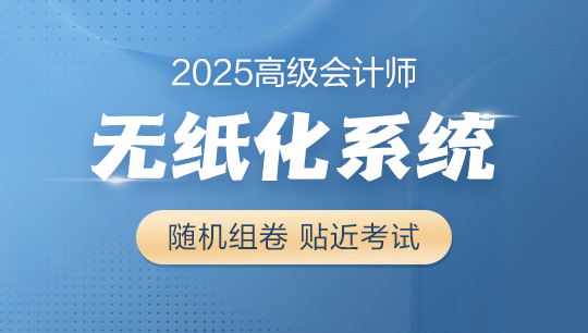 高级会计实务-无纸化模拟系统