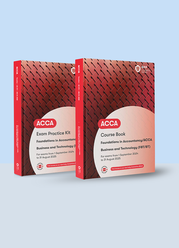 ACCA 商业与技术(FBT/BT)正版教材+练习册（适用于2024.9-2025.8）