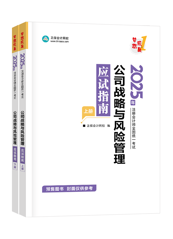 [预售]2025年注册会计师“梦想成真”系列辅导书《公司战略与风险管理》应试指南