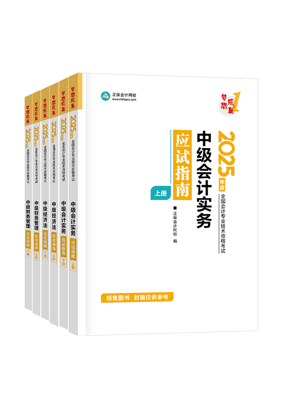 [預(yù)售]2025年中級會計職稱“夢想成真”系列輔導(dǎo)叢書三科應(yīng)試指南