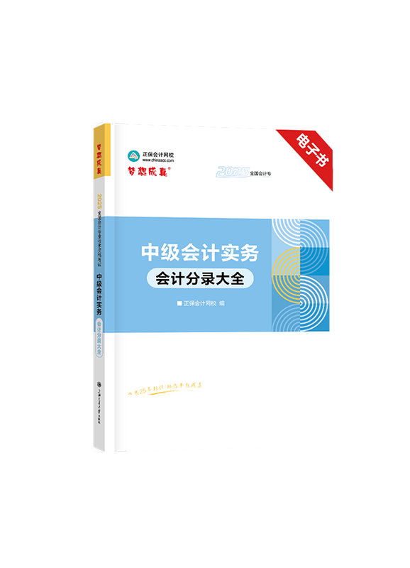 [预售]2025年中级会计职称《中级会计实务》分录大全电子书