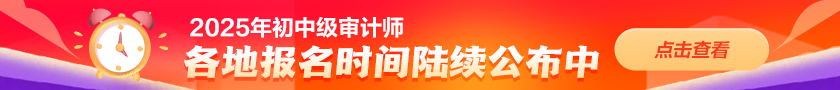 审计师报名时间