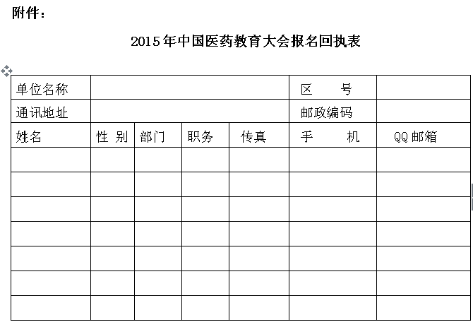 2015年中国医药教育大会的通知